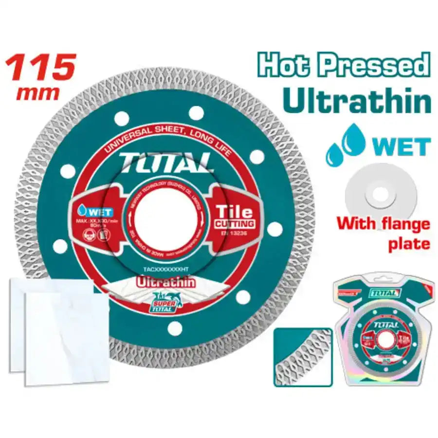 Ultrathin Diamond Disc 115mm(Mesh Rim) - Total Tools